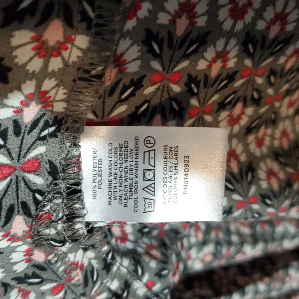 Loft Multicolor Patterned Blouse Large - image 3